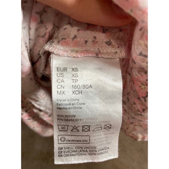 H&M floral western style dress size XS - Picture 8 of 12